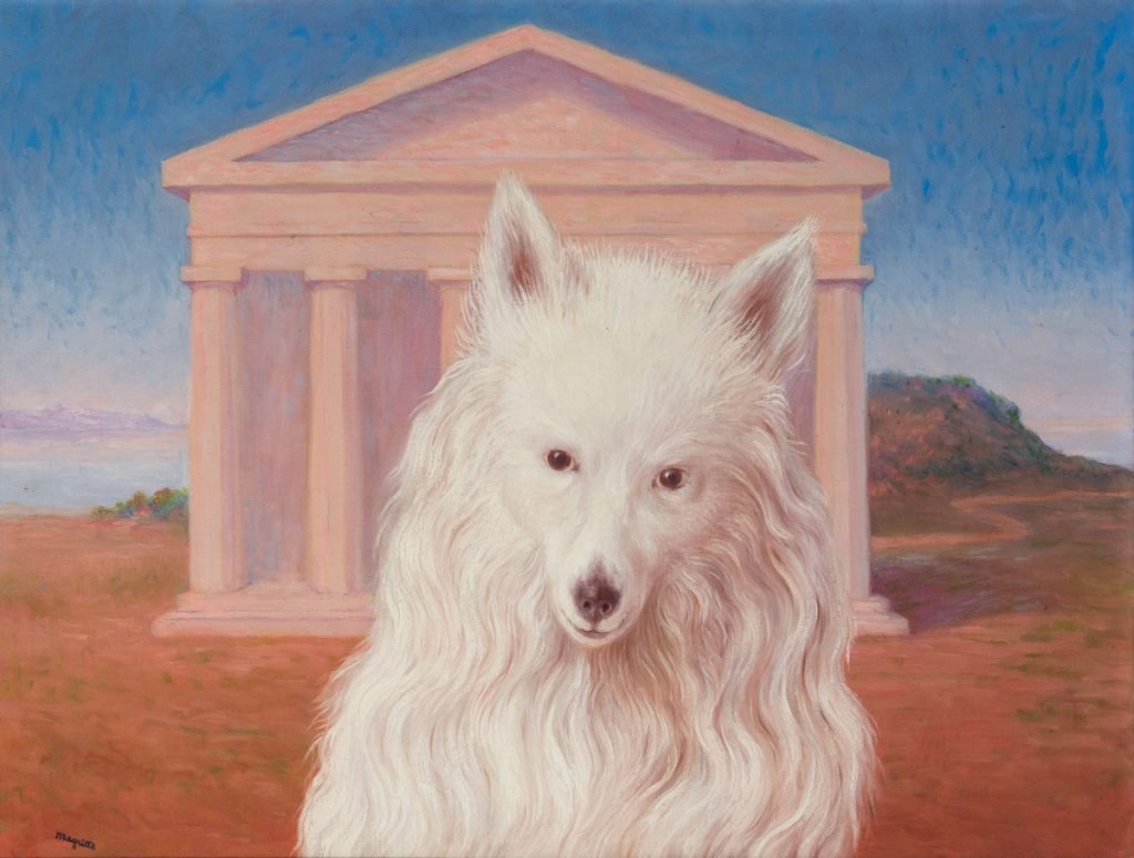 7 artistas contemporáneos y sus mascotas 4 RENE MAGRITTE. Le Civilisateur