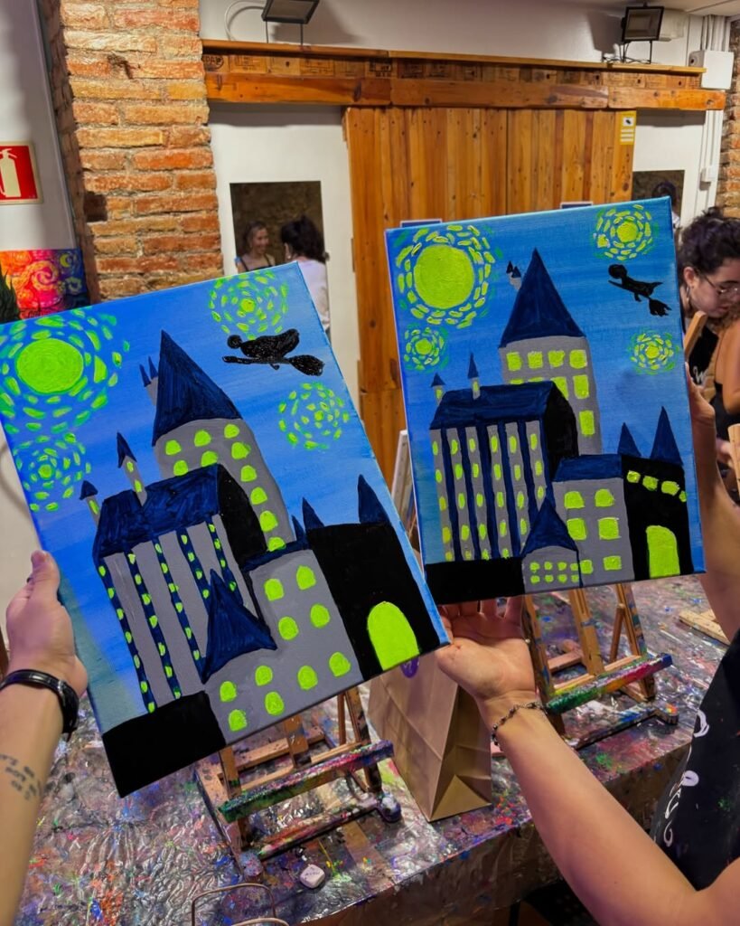 Dibujar en pareja en Sevilla con Wine Gogh: 1 Experiencia Creativa y Divertida 12 Wine Gogh